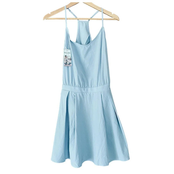 Halara Breezeful Slip Dress Lightweight Adjustable Straps Pleated Mini Size XS - Picture 3 of 9